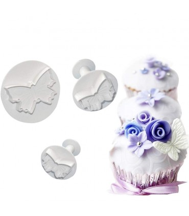 Комплект от 3 броя резци за фондан с форма на Пеперуда