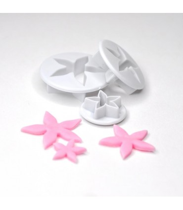 Сладкарски комплект 10 броя шаблони с бутало за фигури от фондан