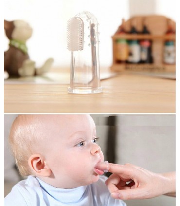 Силиконов накрайник за миене на зъбите и масаж на венците