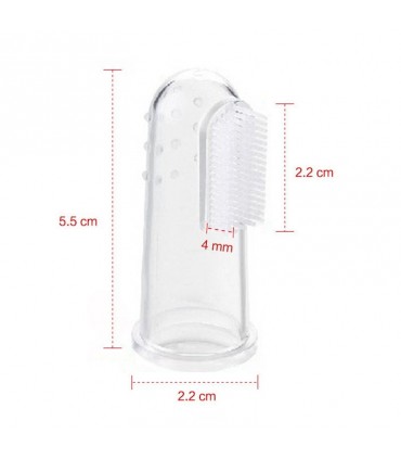 Силиконов накрайник за миене на зъбите и масаж на венците