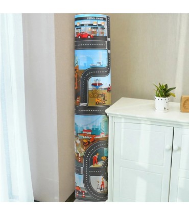 Детска постелка за игра-килим с писта-размери 130х100см - 7 модела