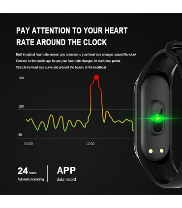 Водоустойчива фитнес гривна Smart M4