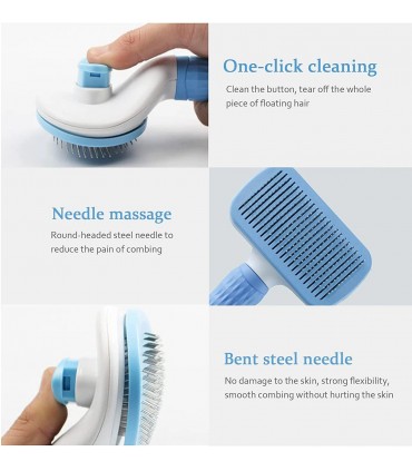 Самопочистваща се четка за кучета и котки