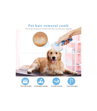 Самопочистваща се четка за кучета и котки