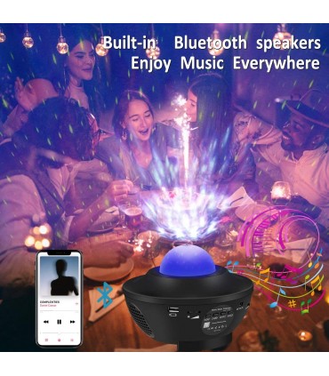 Звезден проектор с високоговорител и дистанционно управление 2в1