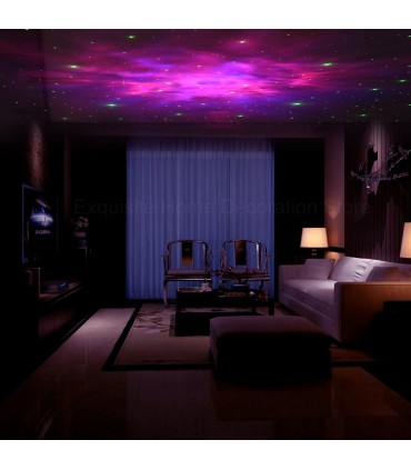 Нощна лампа астронавт проектираща звезди и мъглявини