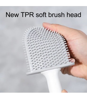 Силиконова четка за тоалетна със стенна поставка