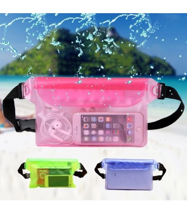 Водоустойчива калъф чанта за телефони и документи с презрамка за кръст