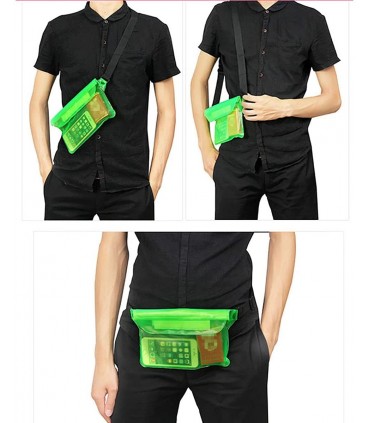 Водоустойчива калъф чанта за телефони и документи с презрамка за кръст