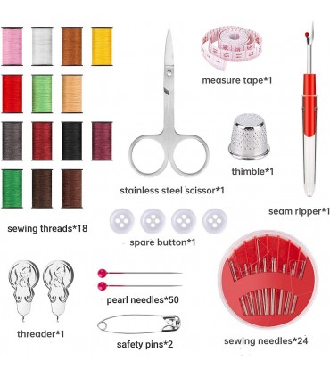 Шивашки комплект в несесер със 70 части