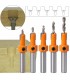 5 броя свредло за дърво със зекер фреза