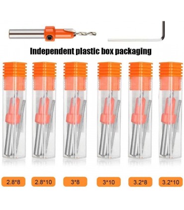 5 броя свредло за дърво със зекер фреза