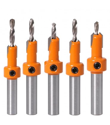 5 броя свредло за дърво със зекер фреза