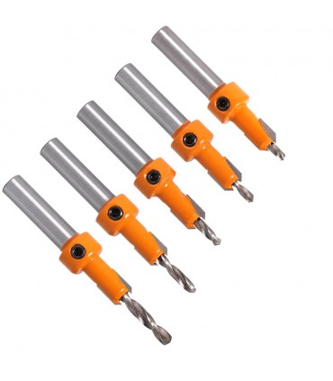 5 броя свредло за дърво със зекер фреза