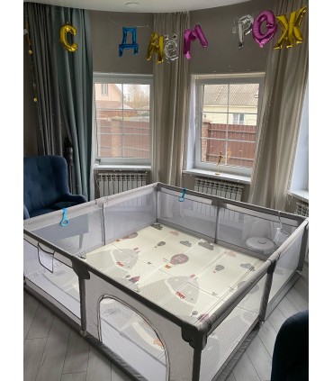 Голяма кошара за игра за деца бебета - размер 1.5 х 1.8 метра