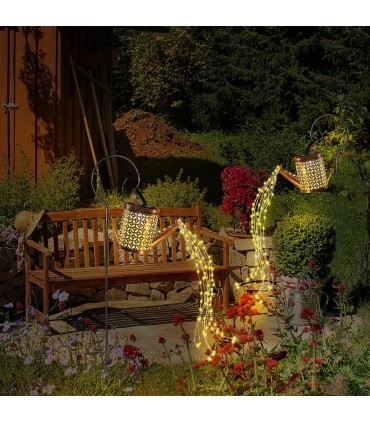 Соларно осветление за градина светеща лейка