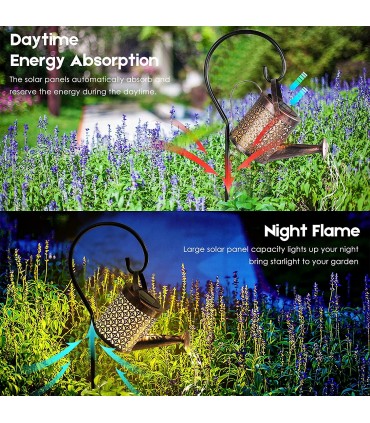 Соларно осветление за градина светеща лейка