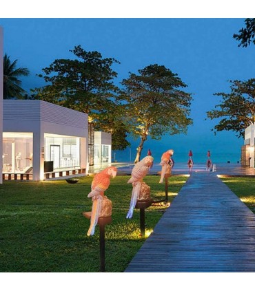 Градинска соларна лампа Папагал