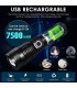 Мощен лед фенер 8000 лумен POLICE, USB, акумулаторен, зуум, водоустойчив