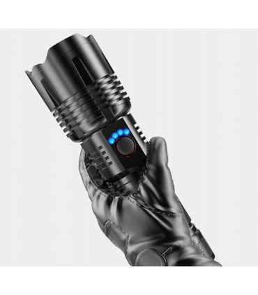 Мощен лед фенер 8000 лумен POLICE, USB, акумулаторен, зуум, водоустойчив