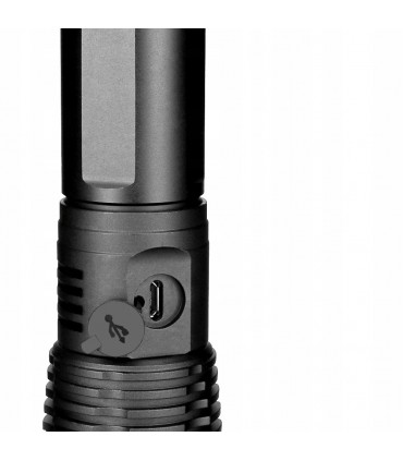 Мощен лед фенер 8000 лумен POLICE, USB, акумулаторен, зуум, водоустойчив