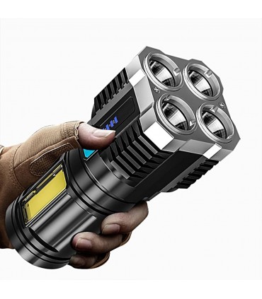 Мощен LED фенер с 4 Диода 1000 лумена