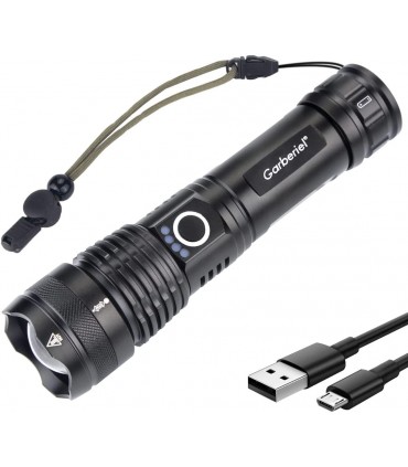 Мощен лед фенер 8000 лумен POLICE, USB, акумулаторен, зуум, водоустойчив