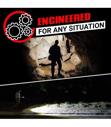 Мощен LED фенер с 4 Диода 1000 лумена