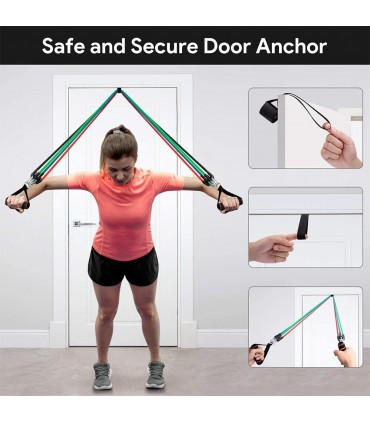 Тренировъчни ластици 11 части с натоварване до 45.3кг