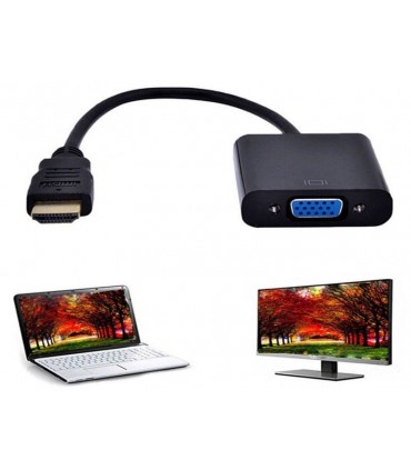 Адаптер за конвертиране от HDMI към VGA HDMI мъжко към VGA женско1080p