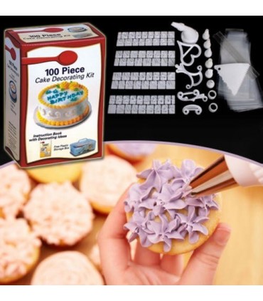 Комплект от 100 части за декорация на сладкиши