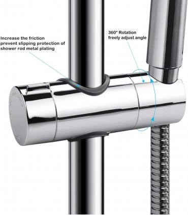 Подвижен държач за душ слушалка - за тръба