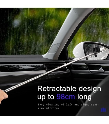 Телескопична мини чистачка за страничните огледала за кола