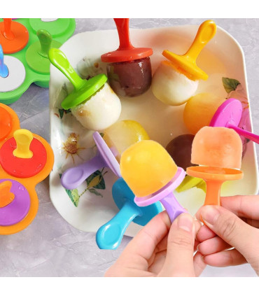 Силиконова форма за направа на ледени близалки, сладолед, плодов десерт