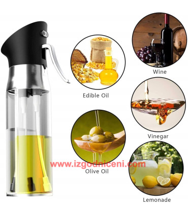 Спрей бутилка за олио и оцет 2в1 с две отделения