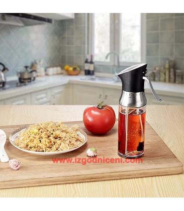 Спрей бутилка за олио и оцет 2в1 с две отделения