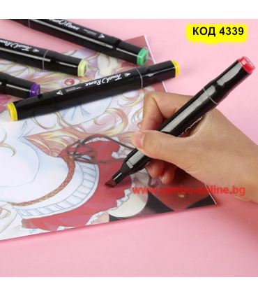 Евтини алкохолни маркери за рисуване комплект 80 броя