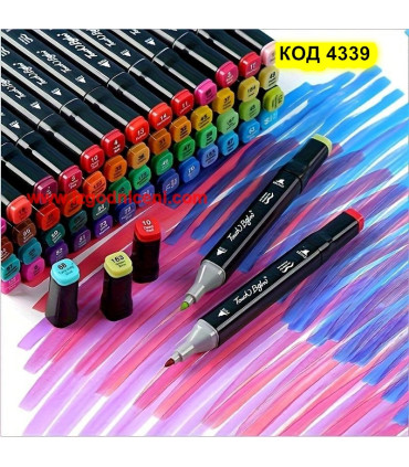 Евтини алкохолни маркери за рисуване комплект 80 броя