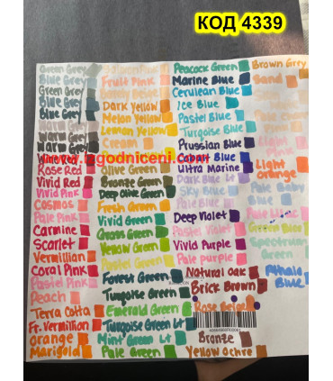 Евтини алкохолни маркери за рисуване комплект 80 броя