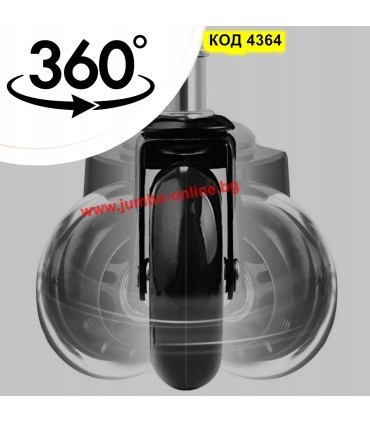 Гумени колелца за офис столове с лагери - комплект 5 броя