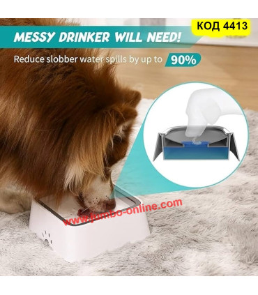 Плуваща неразливаща се купичка за вода за кучета