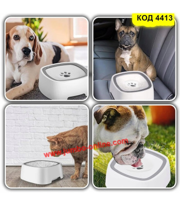 Плуваща неразливаща се купичка за вода за кучета