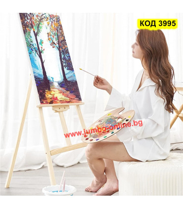 Дървен статив за картини с височина 1.7 метра