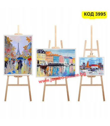 Дървен статив за картини с височина 1.7 метра