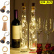 LED Декоративни лампички с тапа за бутилка, 2 метра - топла светлина