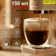 Двустенна чаша за еспресо 150 мл – термо стъклена чаша без дръжка