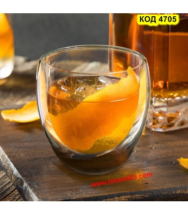 Стъклена чаша 250 мл – двустенна чаша за кафе, лате и чай