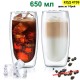 Голяма двустенна чаша 650 мл – чаша за фрапе, коктейли и смутита