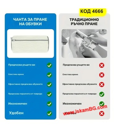Мрежеста чанта за пране на обувки и маратонки | Торба за пране на обувки
