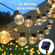 Соларен LED гирлянд за градина – 10 метра, 40 крушки